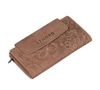 STILORD Lorelai Cartera Piel Mujer Monedero Grande Vintage Billetera para Tarjetas DNI Billetes de Cuero auténtico Color:Milano - marrón