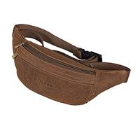 STILORD Lormeva Riñonera de Cuero Ideal Bolso Bandolero Hombro Cross-Body Cinturón Vintage para Hombres Mujeres Correa de Cuero Real Color:Veleta - marrón