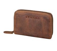 STILORD 'Luxor' Premium Cartera de Cuero para Hombre y Mujer Pequeño - Cartera de Cuero para Hombres y Mujeres con Protección RFID - Billetero con Monedero, Color:marrón - Medio
