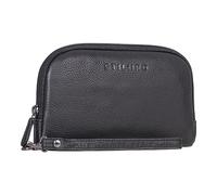 STILORD Maeve Monedero de Pulsera Piel Mujer Vintage Cartera con Correa para Pulsera Elegante Mini Bolso para Móvil Clutch Wallet Cuero Genuino Color:Negro