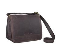 STILORD 'Malou' Elegante Bolso de Mano Cuero Pequeño Bolsito Bandolera Vintage Mini Crossbody Bag para Salir Noche Festa de Auténtico Cuero, Color:marrón oscuro
