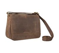 STILORD 'Malou' Elegante Bolso de Mano Cuero Pequeño Bolsito Bandolera Vintage Mini Crossbody Bag para Salir Noche Festa de Auténtico Cuero, Color:marrón - medio