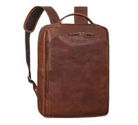 STILORD 'Martin' Exclusiva Mochila Cuero para Portatil 13-14 Pulgadas Vintage Mochilas Mujer Casual Grande Backpack Hombre Trabajo Piel Auténtica, Color:cognac-marrón