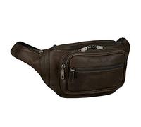 STILORD 'Maverick' Bolso Riñonera Bandolera de Piel Estilo Retro para Viaje de Hombres y Mujeres - Bolsa de Cadera o Cinturón de Auténtico Cuero, Color:marrón Oscuro - Opaco