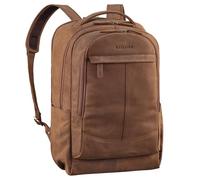 STILORD Maxim Mochila Piel Hombre para Ordenador Portatil 17-19 Pulgadas | Ergonómica y Transpirable | Mochilas Hombres Cuero para Negocios Viaje Color:Tan marrón - Oscuro