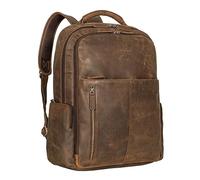 STILORD Mochila Cuero 'Sherlock' para Hombres y Mujeres, Vintage Estudiante Ciudad Grande Mensajero Retro, Color: Zamora Marrón