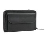 STILORD Monica Cartera de Cuero con Compartimento para teléfono móvil Bolso de Mujer para teléfono móvil Bolso de Hombro Cartera Crossbody para Mujer Color:Negro