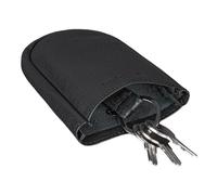 STILORD 'Monty' Bolsa Llaves Cuero Estuche Llaves Moto Vintage Organizador Estuche de Llaves con Llavero Porta Chaves de Piel, Color:Negro