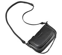 STILORD 'Nancy' Bolso Multi Pochette Cuero Bolso Bandolera Multiusos para Mujer 2-en-1 Bolso Hombro Bolso de Mano Pequeño de Piel Vintage, Color:Negro