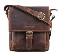 STILORD Nevio Bolso de Hombre de Cuero | Pequeño Messenger Bag Elegante de Estilo Vintage | Bandolera para Tablet de 10.1 Pulgadas iPad en Piel Genuino Color:Soria - marrón