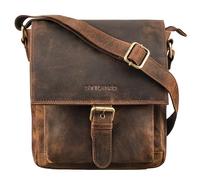 STILORD Nevio Bolso de Hombre de Cuero | Pequeño Messenger Bag Elegante de Estilo Vintage | Bandolera para Tablet de 10.1 Pulgadas iPad en Piel Genuino Color:Kreta - marrón
