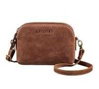 STILORD Nina Bolso Mujer Pequeño Cuero Bolsos Fiesta Porta Movil Mujeres Bolsa de Hombro Piel Portamoviles Bandolera Vintage Handbag Color:Messina - marrón