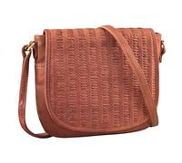STILORD Nuria Pequeña Bandolera Mujer Cuero Bolso Piel Trenzado Bolso Cruzado Mujer Elegante Bolso de Fiesta y Uso Diario Bolso de Hombro Cuero Auténtico Color:arrona - marrón