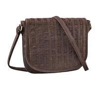 STILORD Nuria Pequeña Bandolera Mujer Cuero Bolso Piel Trenzado Bolso Cruzado Mujer Elegante Bolso de Fiesta y Uso Diario Bolso de Hombro Cuero Auténtico Color:marrón - moscada
