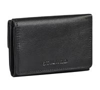 STILORD 'Olive' Monedero Mujer Piel Autentica Elegante - Estilo Cartera Cuero Genuino con Bloqueo RFID & NFC Trifold - Billetera Mediano para Mujeres con Caja de Regalo, Color:Negro