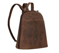STILORD Olivia Mochila Cuero Mujeres - Daypack City-Mocila pequeño Bolsa de Hombro para Diario Salir o Trabajo de Auténtica Piel Color:Sepia - marrón