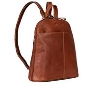 STILORD Olivia Mochila Cuero Mujeres - Daypack City-Mocila pequeño Bolsa de Hombro para Diario Salir o Trabajo de Auténtica Piel Color:Cannes - marrón