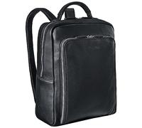 STILORD 'Orlando' Mochila portatil Mujer y Hombre Cuero Mochila Negocios Vintage Tablet Bolso Trabajo Mochila Mensajero Grande Piel, Color:Negro