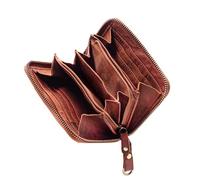 STILORD "Paris Monedero Vintage Mujer Cuero Cartera RFID Billetera Tarjetero con NFC Protección Slim Wallet para Damas Bolsillo Pequeño Vera Piel Color:Toskana Washed - Cognac