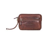STILORD Pax Bolso de Mano de Hombre de Piel Auténtica Bolso para Hombres Multifuncional Bolso Organizador de Viaje de Piel Vintage Color:Kara - Cognac