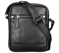 STILORD 'Pepe' Bolsa Bandolera compacta de Cuero Estilo Vintage para Hombre Joven y Mayor Bolso de Mensajero o de Hombro Cruzado de auténtica Piel Color:Negro