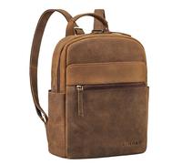 STILORD 'Phineas' Mochila Pequeña Piel Hombres Equipaje de Mano Mochila de Viaje Mochila Equipaje de Mano Avión Mochila Señoras Daypack Hombres, Color:vinto - marrón