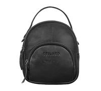 STILORD Polina Mujeres Mini Mochila de Cuero XS City Daypack Pequeña Mochila de Piel City Pequeñas Bolsa de Hombro Muchacha para Teléfono Móvil Color:Negro
