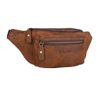 STILORD Portland Riñonera Vintage de Cuero Vendimia o Cruzada para el Cinturón del Festival Bolsa de Cintura de Cuero Genuino Color:Sepia - marrón