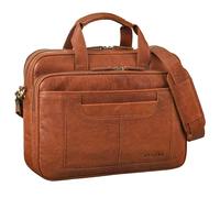 STILORD 'Quest' Maletin Portadocumentos Cuero Grande Bolso Ordenator Portatil 15,6 16 pulgadas Bolsa Bandolera A4 para Negocios Vintage, Color:maraska - marrón