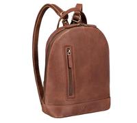 STILORD Reed Mochila Pequeña de Piel Vintage Mochila Bandolera Elegante per Tableta Bolsa de Hombro Casual Backpack para Trabajo o Viaje de Cuero Genuino Color:Andorra - marrón
