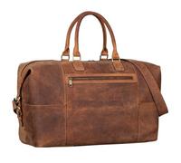STILORD Rover Bolsa de Viaje Grande de Piel para Hombres Mujeres Cuero Bolsa Deporte Vintage Fin de Semana para Vacaciones Acoplable al Carro Color:Torino - marrón