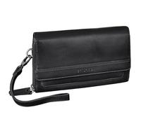 STILORD 'Sabrina' 4-en-1 Bolso Porta Movil Mujer Grande Pochette Cuero Bolsito Móvil Monedero Bolso de Mano Portamoviles Mujer Billeteras Cuero Auténtico 7 Pulgada RFID, Color:negro