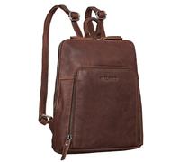 STILORD 'Sally' Vintage Mochila Mujer Piel Pequeña 10,1 Pulgadas Tablet Macuto Cuero Genuino Mini Bolso de Hombro Compacto par Ciudad y Ocio, Color:torres - marrón