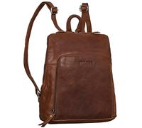 STILORD 'Sally' Vintage Mochila Mujer Piel Pequeña 10,1 Pulgadas Tablet Macuto Cuero Genuino Mini Bolso de Hombro Compacto par Ciudad y Ocio, Color:sila - marrón