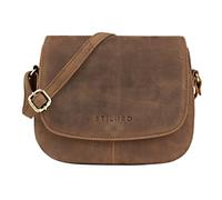 STILORD 'Savannah' Bolso Bandolera Mujer Pequeño para Damas Bolse Cuero de Hombro para Salir Fiesta Diario Viaje Estilo Vintage de Piel Auténtica, Color:marrón - medio