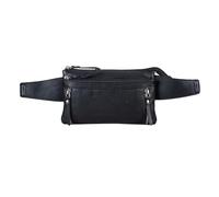 STILORD Skye Riñonera Vintage de Cuero Grande para Mujeres Hombres Bolsa con cinturón para teléfono móvil Festival Bolsa de Hombro Color:Negro