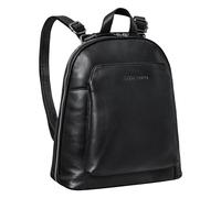 STILORD 'Skyler' Mochila Bolso Mujer Casual de Piel Bolsa Mochila 2 en 1 Bolsa de Hombro Daypack Vintage Mochila de Viaje Antirrobo de Cuero Genuino, Color:negro