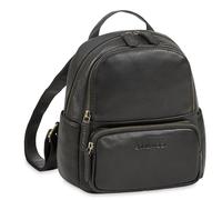 STILORD Sue Pequeña Mochila de Cuero Mujeres - Backpack Elegante para Mujer - Daypack Mini para la Ciudad, Viajes y Ocio - Vintage Mochila Antirrobo de Piel Autentica Color:Negro