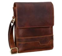 STILORD 'Sven' Bolso Hombre Cuero Pequeño Piel Vintage para Hombres Bolsito Mensajero Bolsa de Hombro o Bandolera para DIN A5 o Tablet Cuero Auténtico, Color:Florida - marrón