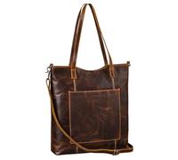 STILORD Trixie Bolso Mujer Piel Genuina - Tote Bag Bolso Bandolera Grande Bolso Shopper Bolso De Mano Cuero - Bolso Portátil 13 Pulgadas Trabajo Universidad Escolar Color:luino - marrón