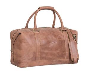 STILORD Viator Saco de Viagem Cuero Grande para Damas y Hombres Weekender Vintage para Vacaciones Deporte Bolsa de Viaje de Piel Genuino Color:Messina - marrón