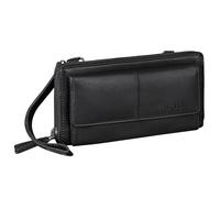 STILORD 'Violina' Deluxe 3-en-1 Bolsa de Teléfono Móvil Con Cartera Para Las Señoras de Cuero Pequeño - También Se Puede Usar Como Una Bolsa de Muñeca, Color:negro