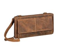 STILORD 'Violina' Deluxe 3-en-1 Bolsa de Teléfono Móvil Con Cartera Para Las Señoras de Cuero Pequeño - También Se Puede Usar Como Una Bolsa de Muñeca, Color:bergamo - marrón