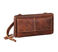 STILORD 'Violina' Deluxe 3-en-1 Bolsa de Teléfono Móvil Con Cartera Para Las Señoras de Cuero Pequeño - También Se Puede Usar Como Una Bolsa de Muñeca, Color:salerno - marrón