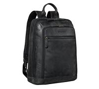 STILORD 'Watson' Mochila para Portátil 15.6 Pulgadas de Cuero Gran Mochilas Vintage Bolsa de Negocios Mochila de Oficina XL en Cuero Genuino, Color:Antracita