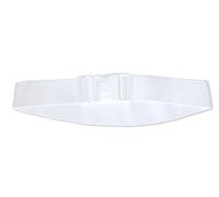 Stilux® Ihram - Cinturón elástico invisible para Hadj & Umra, con hebilla plana para hombres y niños, Blanco, Gürtel