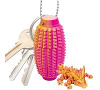 Stim Toy Fidget, portátil Spiky Charm, 1,65 x 1,65 in Printed Calming Tool, Anti Stress Sensory Reliever, Pocket Travel Companion for Adults, Teens, Toddler, School, Airplane