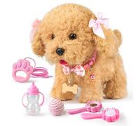 Stimmungs Juguete Interactivo para Bebé Electrónico Perro Mascota, Control Remoto Felpa Electrónica Interactivos Juguete Perro Mascota para Niñas Caminando y Ladrando