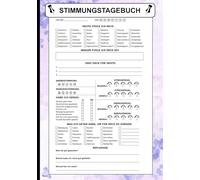 Stimmungstagebuch: Das 5-Minuten Tagebuch zur Überwindung von Depression, Angst & Burnout | Achtsamkeit & Selbsthilfe für mentale Gesundheit | Therapiebegleiter mit Gefühlstracker