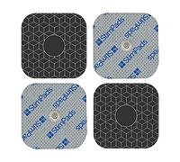 Stimpads Almohadillas profesionales para electrodos TENS y EMS, compatibles con dispositivos Compex, 4, 50 x 50 mm, con electrodos Easy Snap de 3,75 mm, la mejor conductividad